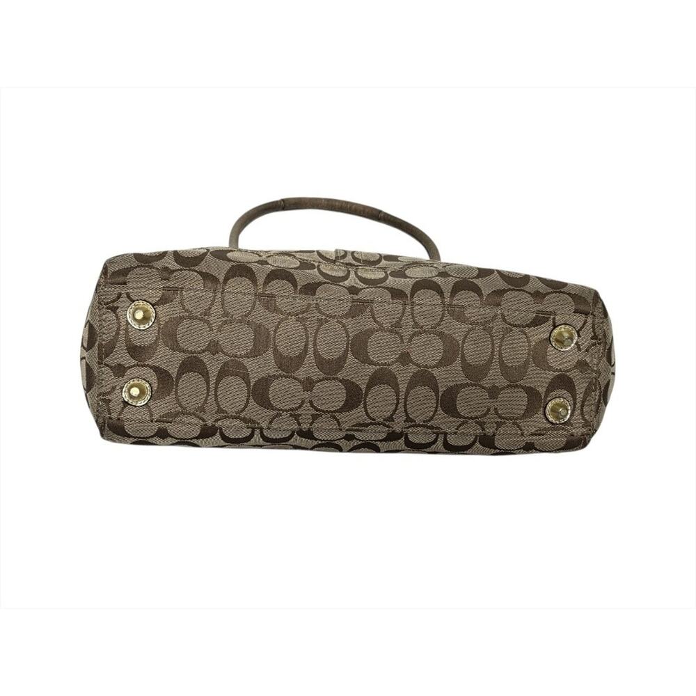 Y2K Coach Hampton F13065 Signature Monogram Canvas Braided Tassel Handbag - Picture 5 of 13